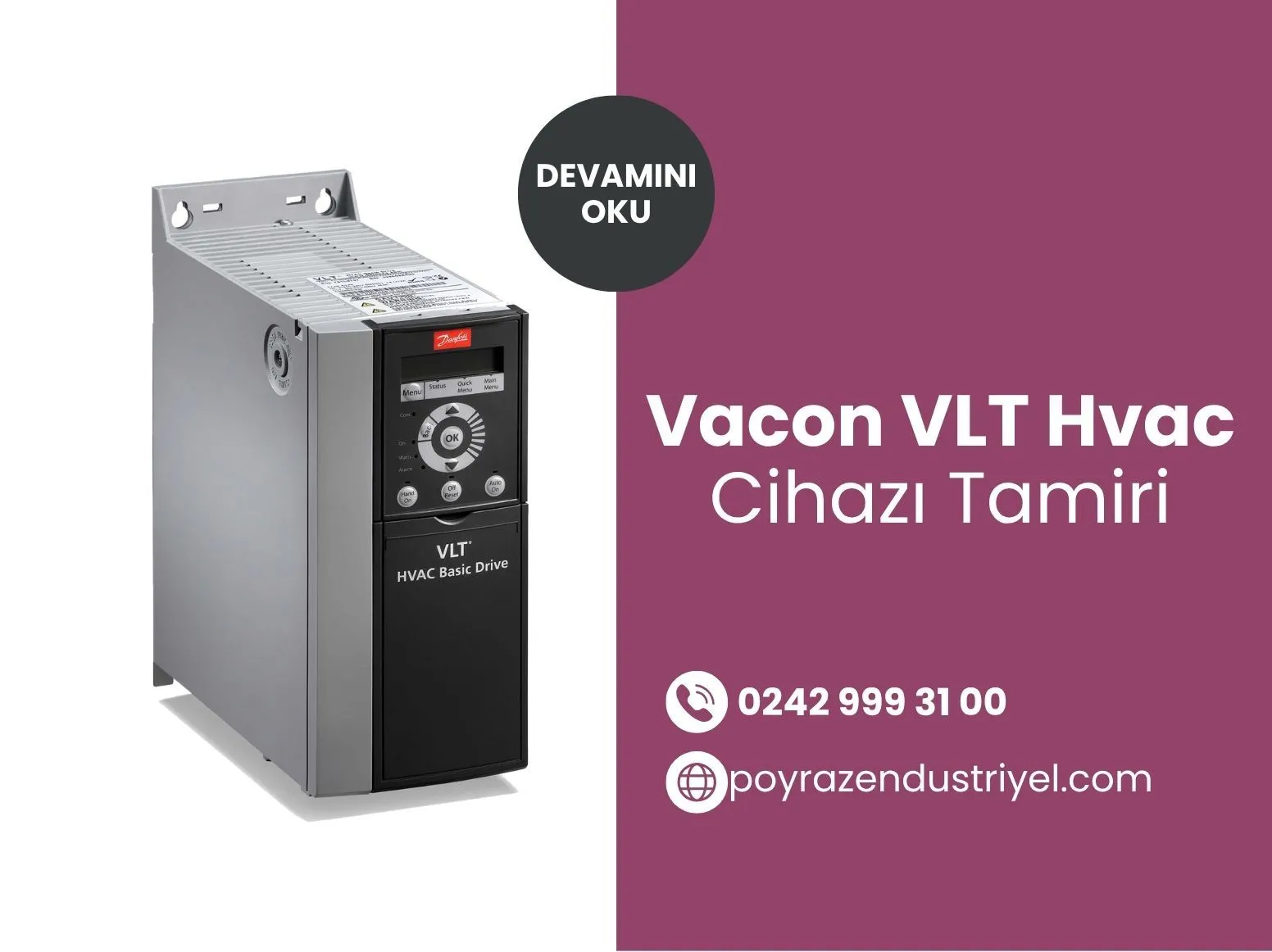 Vacon VLT Hvac Cihazı Tamiri